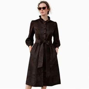 Heidi Merrick Black Midi Dress | Size 4 | EUC